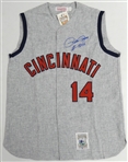 Pete Rose Autographed Reds Authentic Mitchell & Ness Jersey