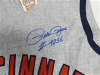 Pete Rose Autographed Reds Authentic Mitchell & Ness Jersey