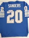 Barry Sanders Autographed Vintage Authentic Lions Jersey