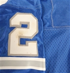 Barry Sanders Autographed Vintage Authentic Lions Jersey