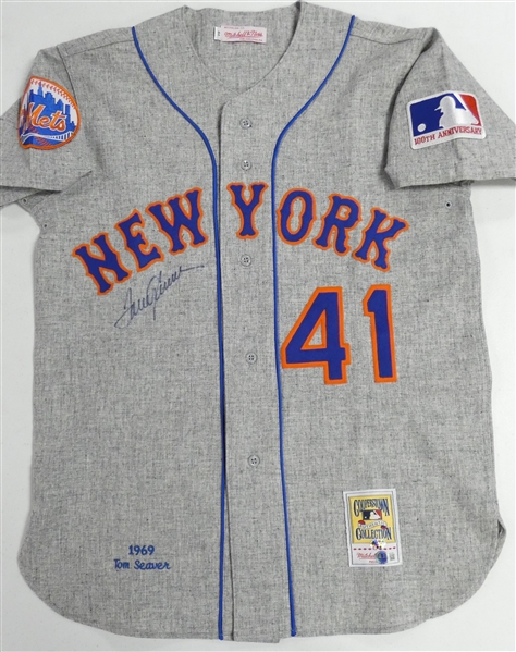 Tom Seaver Autographed Mets Authentic 1969 Mitchell & Ness Jersey