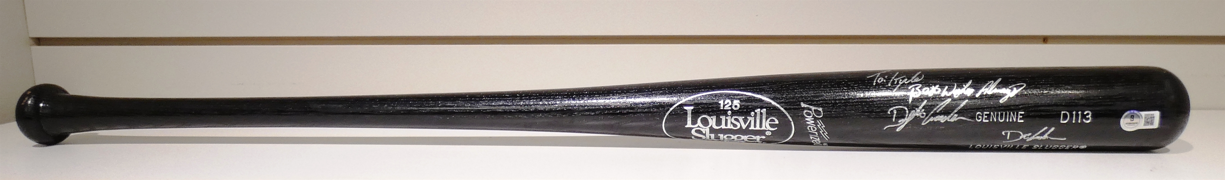 Dwight Gooden Game Ready Autographed Bat