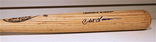 Chet Lemon Game Used Autographed Bat