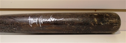 Larry Herndon Game Used Autographed Bat
