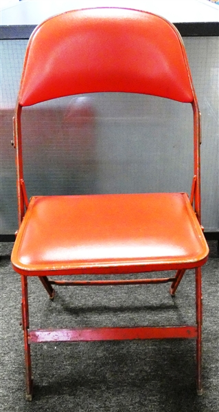 Joe Louis Arena Folding Metal Chair