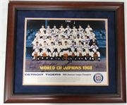 1968 Detroit Tigers Team Signed Framed Poster (29 autos)
