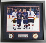 Yzerman, Shanahan, Hull & Chelios Autographed Framed 16x20 (Pick up only)