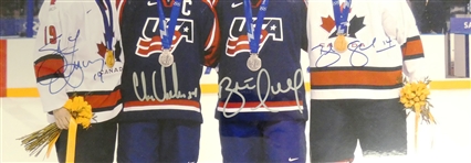 Yzerman, Shanahan, Hull & Chelios Autographed Framed 16x20 (Pick up only)