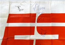 2005 MLB All Star Game Banner Signed by 35