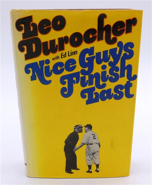 Leo Durocher Autographed "Nice Guys Finish Last"