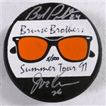 Bob Probert & Joe Kocur Autographed Bruise Brothers Puck