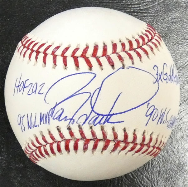 Barry Larkin Autographed Inscribed Baseball