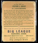 Pete Gray Big League Brew Helmar Brewing Co Card