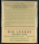 Addie Joss Big League Brew Helmar Brewing Co Card