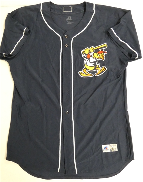 JaCoby Jones Game Worn Autographed 2018 Toledo Mud Hens Jersey