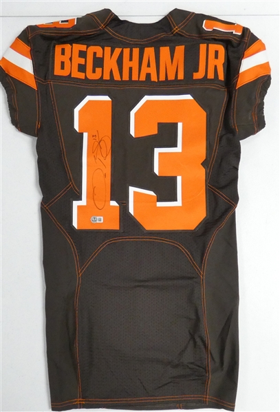 Odell Beckham Jr. Autographed Team Issued Browns Authentic Jersey