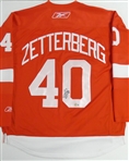 Henrik Zetterberg Autographed Red Wings Jersey
