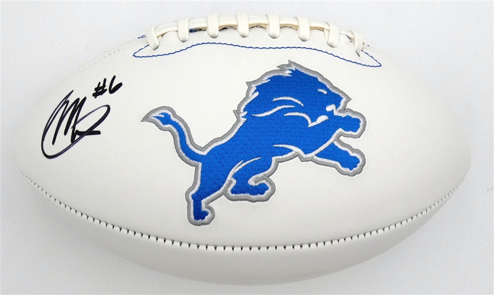 Ifeatu Melifonwu Autographed Lions Football