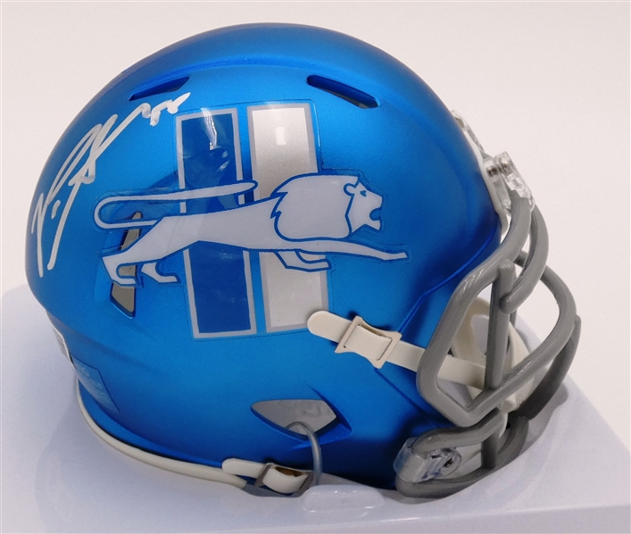 Penei Sewell Autographed Lions Mini Helmet
