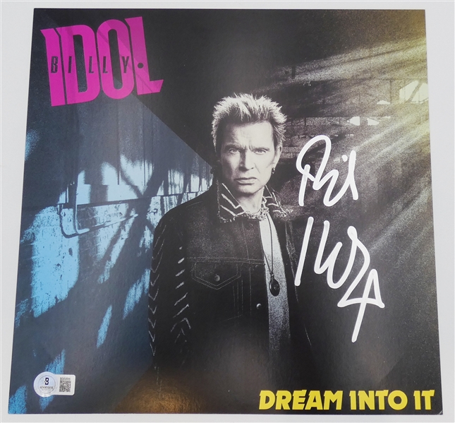 Billy Idol Autographed Album Flat Insert