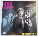 Billy Idol Autographed Album Flat Insert