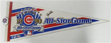 Bob Welch Autographed 1990 All Star Pennant