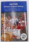 Joe Falls Autographed "50 Years of Sports Writing"