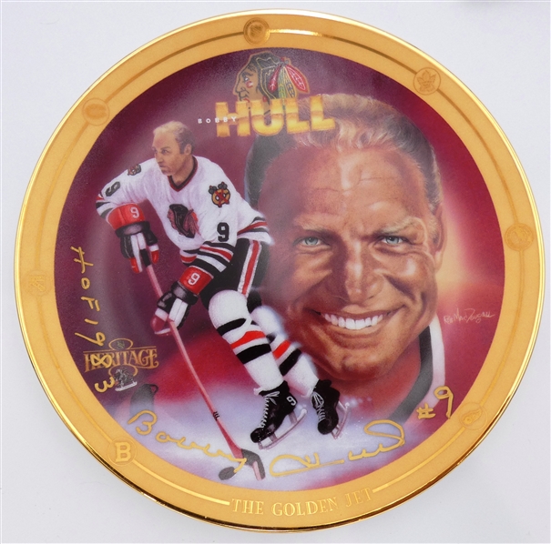 Bobby Hull Autographed 8" Plate