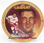 Ted Lindsay Autographed 8" Plate