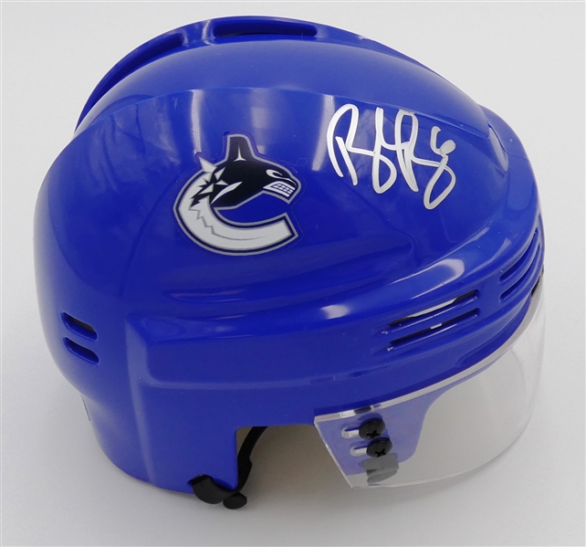 Brock Boeser Autographed Mini Helmet