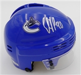 Elias Pettersson Autographed Mini Helmet