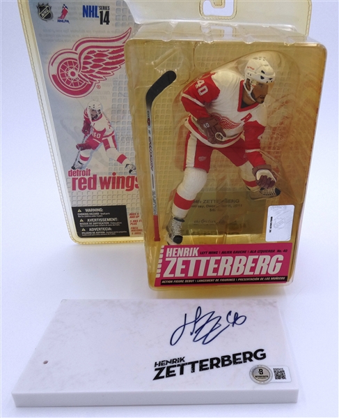 Henrik Zetterberg Autographed McFarlane Figure