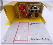 Gordie Howe & Johnny Bower Autographed McFarlane Figure