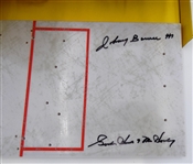 Gordie Howe & Johnny Bower Autographed McFarlane Figure