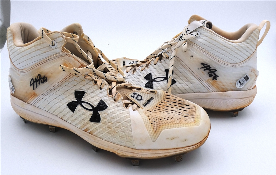 Justyn-Henry Malloy Game Worn Autographed Cleats