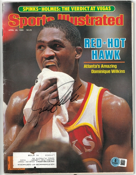 Dominique Wilkins Autographed Sports Illustrated