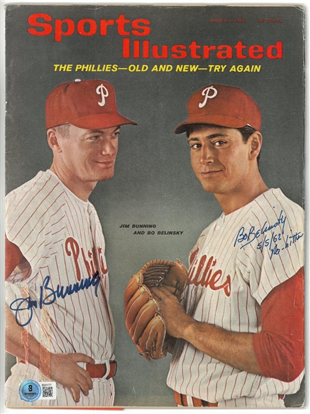 Jim Bunning & Bo Belinsky Autographed Sports Illustrated