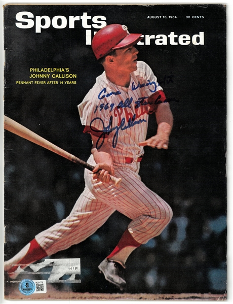 Johnny Callison Autographed Sports Illustrated