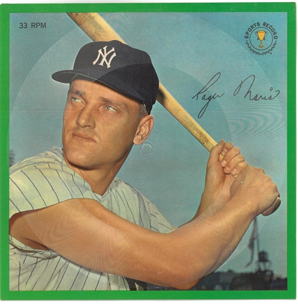 Roger Maris 1962 Auravision 33 RPM Sports Record