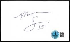 Marcus Sommerville Autographed 3x5 Index Card