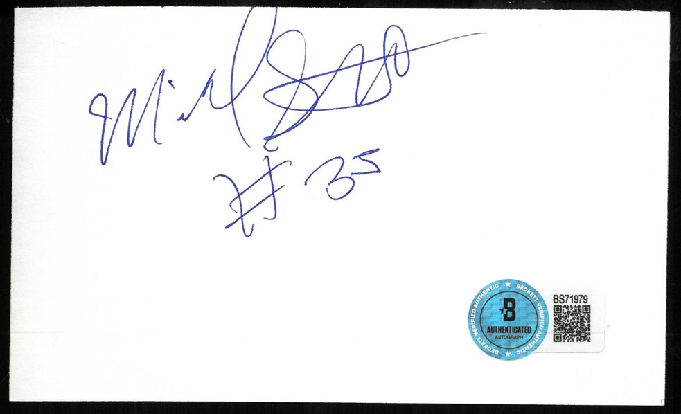 Michael Stewart Autographed 3x5 Index Card