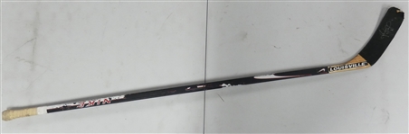 Jiri Fischer Game Used Autographed Stick