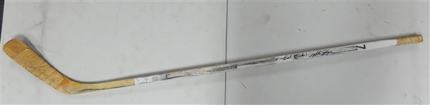 Mike Foligno Game Used Autographed Stick