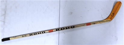 Luc Robitaille Game Used Autographed Stick