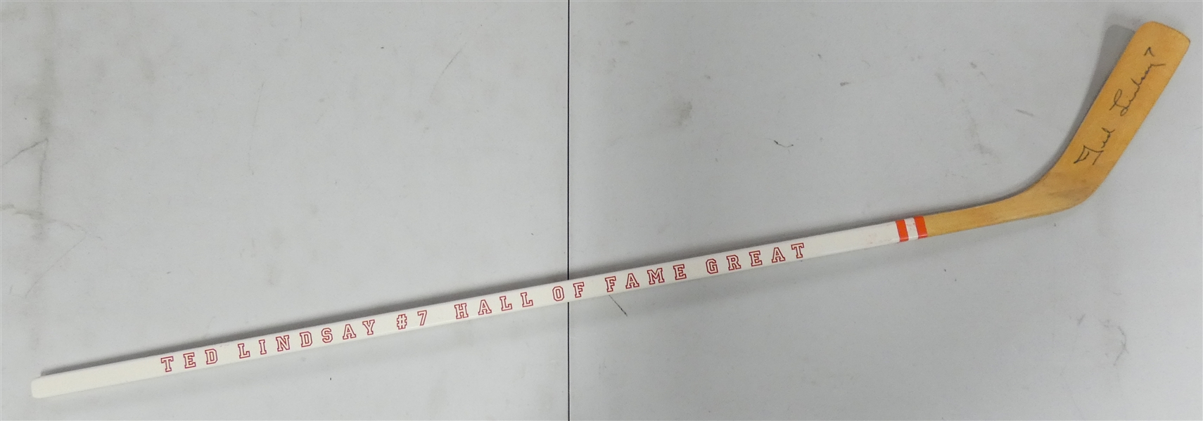 Ted Lindsay Autographed Commemorative Stick