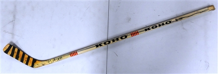 Petr Klima Game Used Autographed Stick
