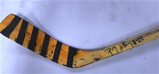 Petr Klima Game Used Autographed Stick