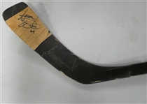 Aaron Ward Game Used Autographed Stick