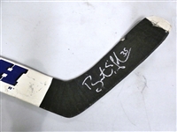 Brent Johnson Game Used Autographed Stick