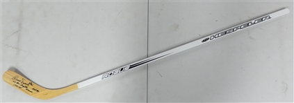 Bernie Parent Autographed Stick